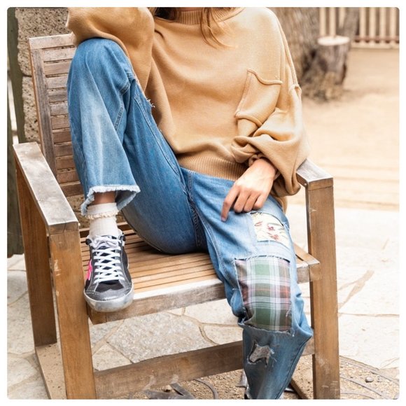 POL Patched Out Denim Boyfriend Jeans - Picture 10 of 13